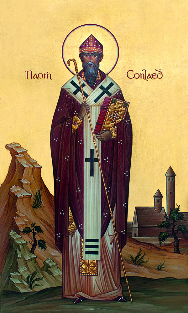 Naoṁ Conlaeḋ – Saint Conleth icon