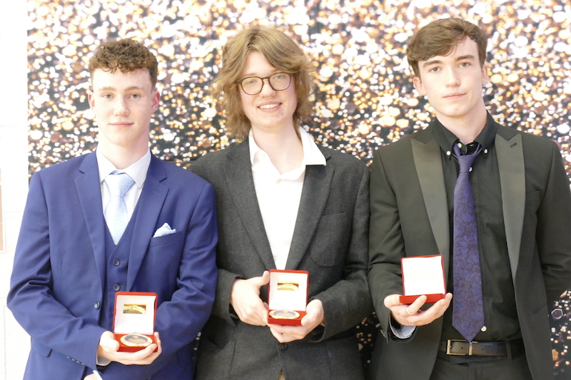 Cicero Trivia Medals- Donnacha Riley, Turlough Dineen, Lochlan Flynn